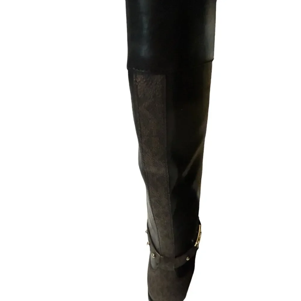 Michael Kors Kincaid Leather Riding Boot Size 8
